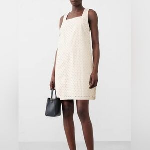 Sleeveless Eyelet Dress With Pockets